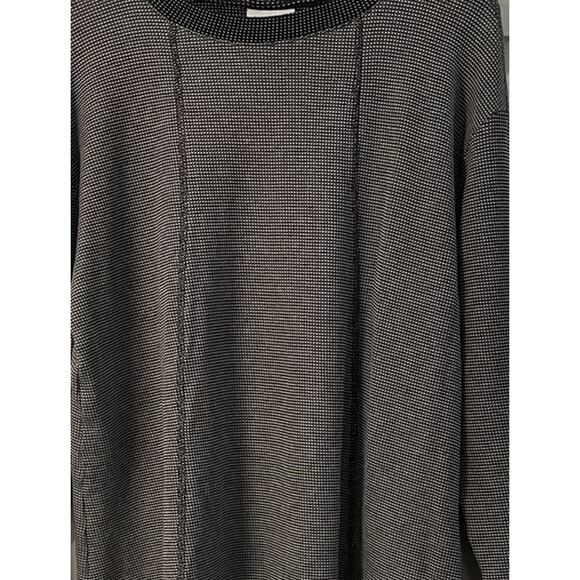 J.Jill Lightweight Sweater Pullover Women Size L Black & White Long Sleeve - Picture 9 of 11